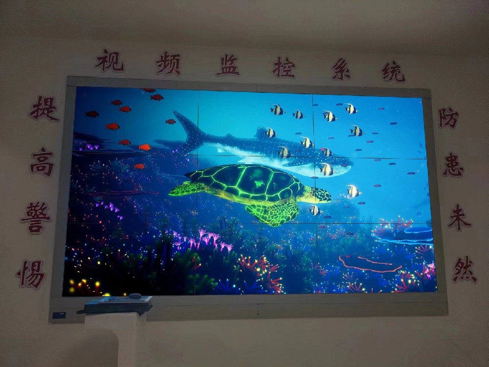 某单位视频监控大屏安装验收完成